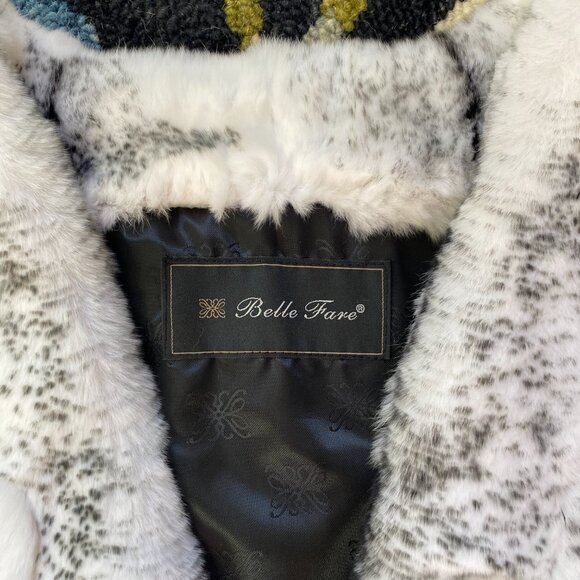 Belle Fare Toronto Leather Trim Rabbit Fur Bolero - XS - Picture 5 of 9